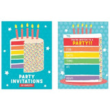 Padded Invitations - Rainbow Cake