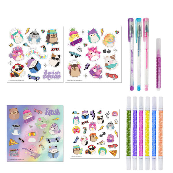 Hinkler - Squishmallows - Creative Colouring Kit – Yellow Zebra