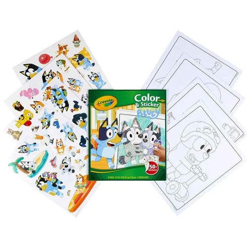 Crayola - Colour & Sticker Book - Bluey – Yellow Zebra
