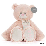 Demdaco - My First Teddy - 40cm Pink