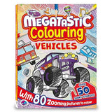 Bookoli - Megatastic Colouring with Stickers - Vehicles