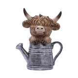 Saddle & Bloom - Watering Can - Highland Cow