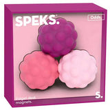 SPEKS - Soft Silicon Covered Fidget Magnets - 3 Pack - Purple