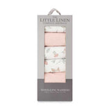 Little Linen - Toweling Washers 6 Pack - Harvest Bunny