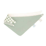 All 4 Ella - Reversible Bandana Bibs 2 Pack - Gingham Sage