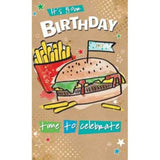 It's Your Bithday - Burger & Chips Birthday Card