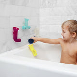 Boon - Pipes Building Bath Toy - Navy/Yellow