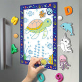 Hinkler - Colour-Me Magnets + Colouring Book - Ocean