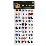 5 Star - Self Adhesive Eyes - 30 Pairs Assorted