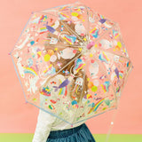 Floss & Rock - Clear Colour Changing Umbrella - Fantasy