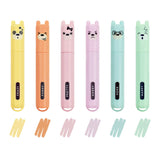 Legami - Set of 6 Mini Pastel Highlighters - Teddy's Style