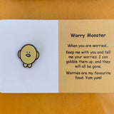 Little Joys - Mental Health Wellbeing Pins - Worry Monster