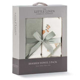 Little Linen - Hooded Towel 2 Pack - Farmyard Lamb