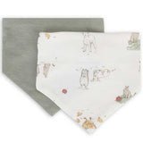 Little Linen - 2 Pack Cotton Jersey Bib - Farmyard Lamb