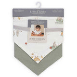 Little Linen - 2 Pack Cotton Jersey Bib - Farmyard Lamb