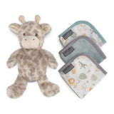 Little Linen - Plush Toy & Washers Set - Savanna Giraffe