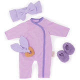 Lullababy - 14" Doll Outfit - Purple Onesies with Slippers