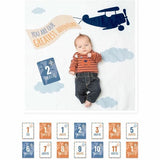 Lulujo - Baby's First Year Blanket & Card Set - Greatest Adventure