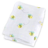 Lulujo - Classic Muslin Swaddle - Bumbling Bee