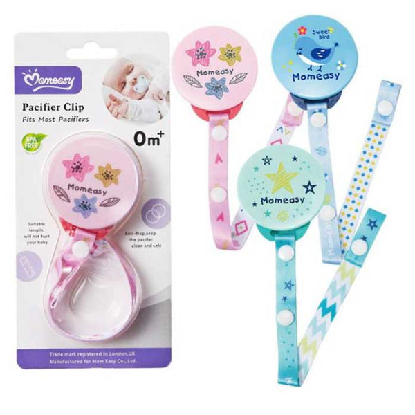 Momeasy - Pacifier Clip – Yellow Zebra