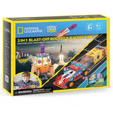 National Geographic - How Things Work - 2 in 1 Blast-Off Rocket & Racing Car
