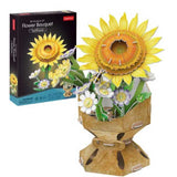 Cubic Fun - Flower Bouquet 3D Puzzle - Sunflower