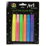 5 Star - Glitter Glue - 6 Pack - Neon