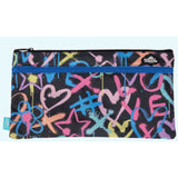 Spencil - Twin Zip Pencil Case - Hearts & Crosses