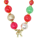 Bright Bow Pendant Necklace & Bracelet Set