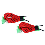 Fabric Ribbon Ladybug Hairclips