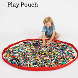 Play Pouch - Toy Storage Bag & Mat - Brick Bag