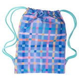 Spencil - Drawstring Swim Bag - Pastel Plaid