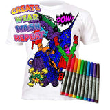 Splat Planet - Colour In T-Shirt - Superhero
