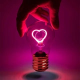 Stellar - USB Charged - Lightbulb Lamp - Pink Heart