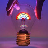 Stellar - USB Charged - Lightbulb Lamp - Rainbow