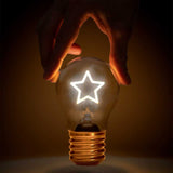 Stellar - USB Charged - Lightbulb Lamp - Star