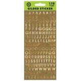 Gold Alphabet Sticker Sheet