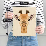 BMS Brands - Wooden Jigsaw Puzzle & Stand - 128 Piece Giraffe