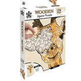 BMS Brands - Wooden Jigsaw Puzzle & Stand - 128 Piece Giraffe