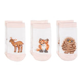 Little Wrendale - Bamboo Socks 3 Pack - Forest Friends