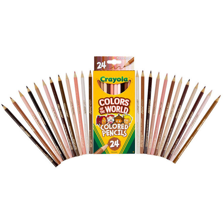 Crayola - Coloured Pencils - Colours Of The World - 24 Pack