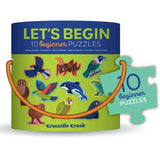 Crocodile Creek - 10 Beginner 2 Piece Puzzles - NZ Animals