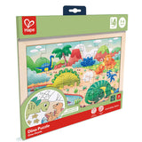 Hape - Double Sided Colour Puzzle - Dinosaurs