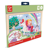 Hape - Double Sided Colour Puzzle - Unicorn & Friends