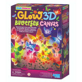 4M - Kidz Maker - Glow 3D Butterfly Canvas