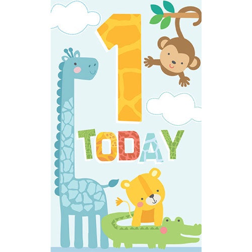 1 Today - Male Birthday Card