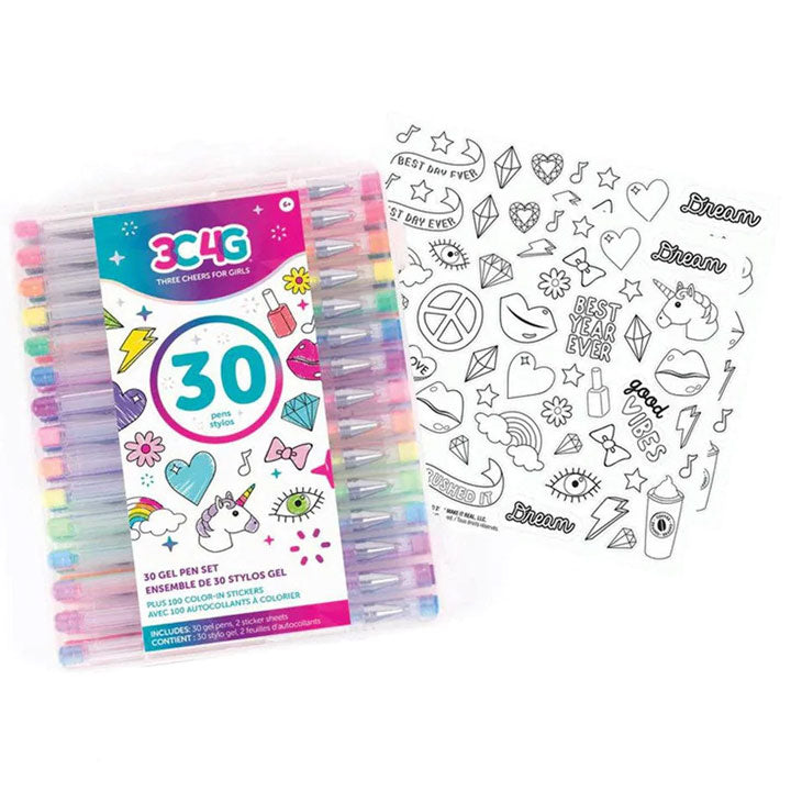 3C4G - Gel Pen Set - 30 Pieces