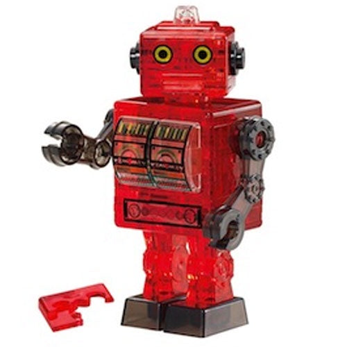 3D Crystal Puzzle - Red Robot