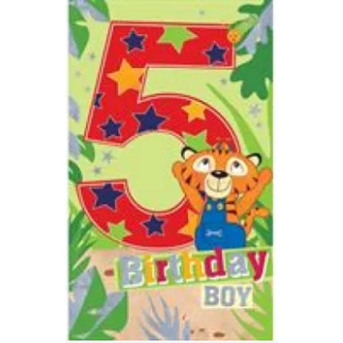 5 Birthday Boy - Birthday Card