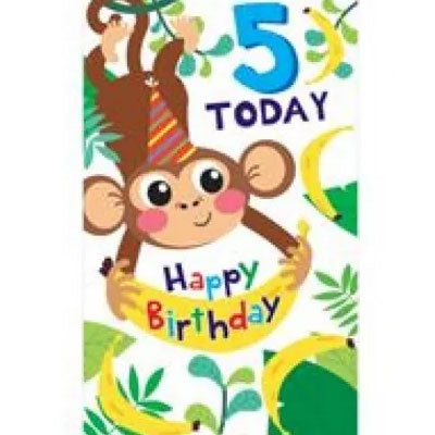 5 Today Happy Birthday Card